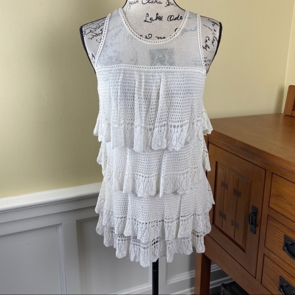 White House Black Market Crochet Top - Picture 3 of 7